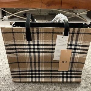 BEIS - The Work Tote in Plaid